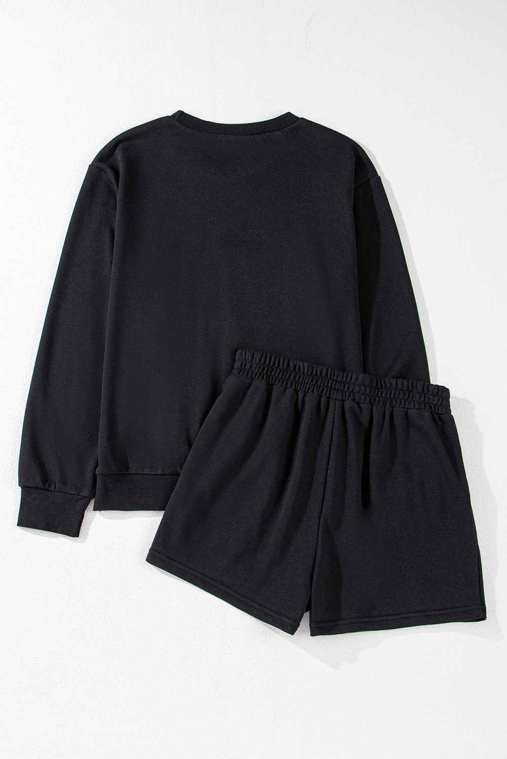 Black GAME DAY Rugby Football Graphic Pullover and Shorts Casual Outfit - Image 6