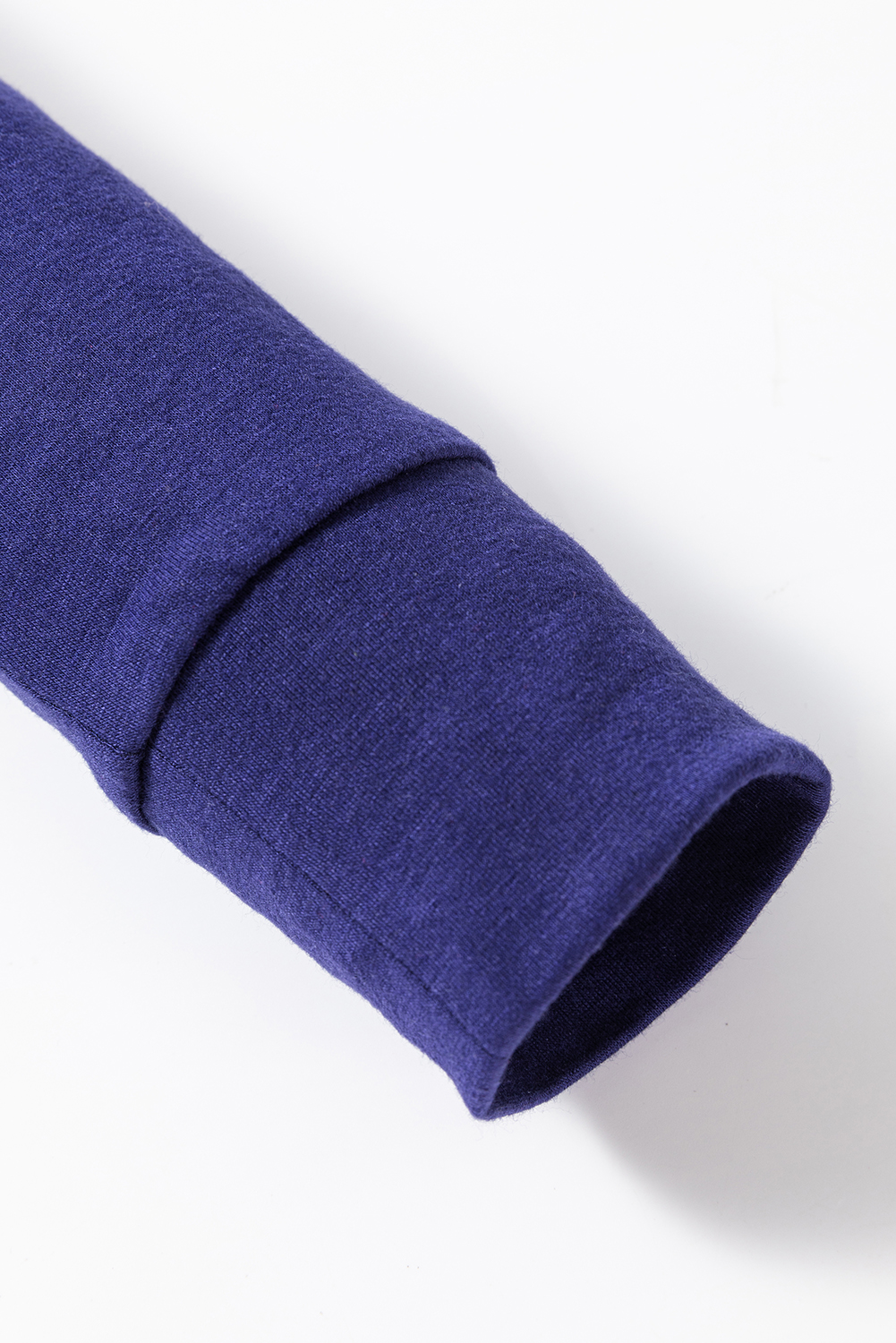 Blue Solid Top and Christmas Pants Two Piece Lounge Set - Image 7