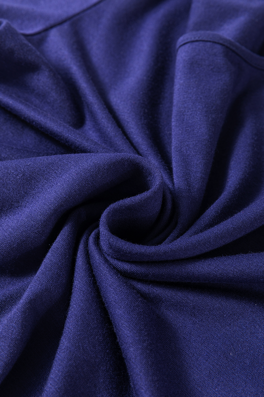 Blue Solid Top and Christmas Pants Two Piece Lounge Set - Image 8